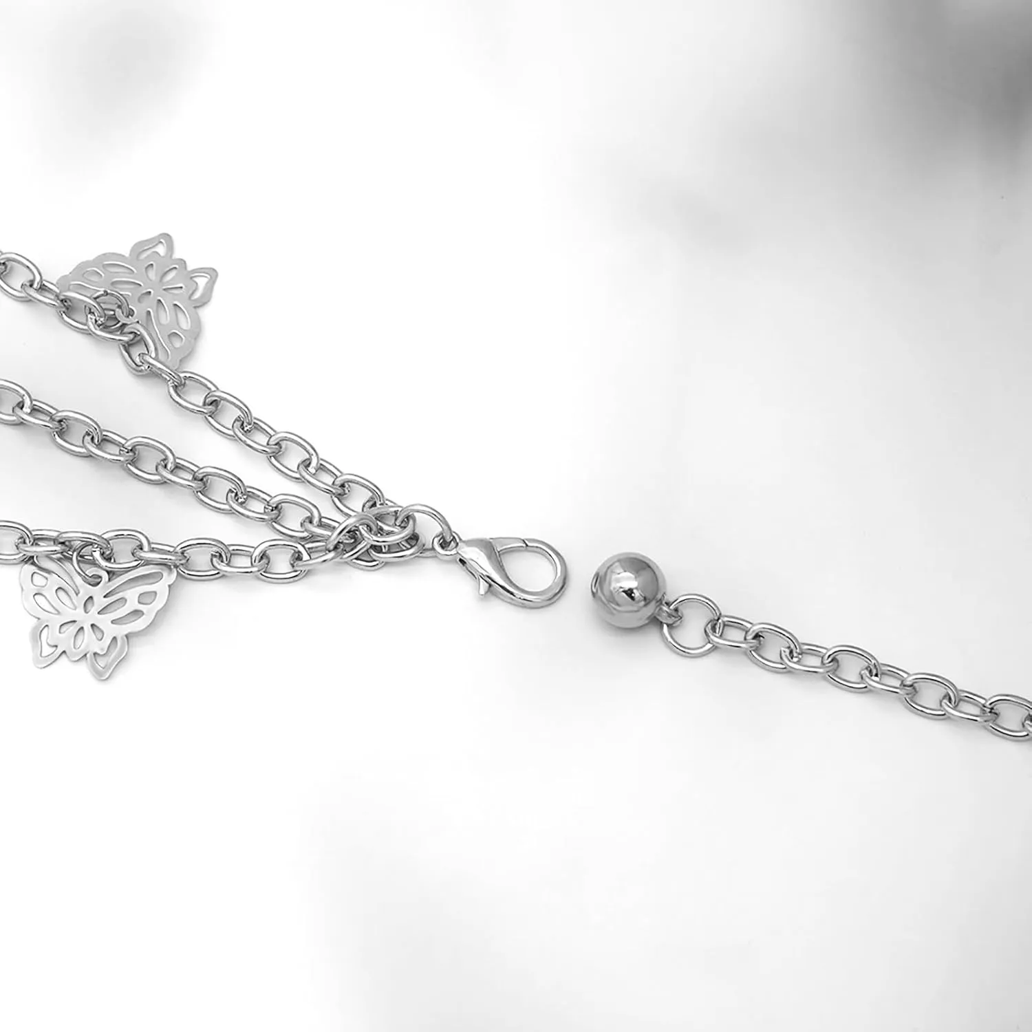Women Body Chains Retro Multi-Layer Butterfly Waist Chain Trend Hollowed out Pendant Decorative