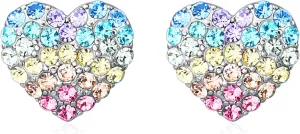 Women Star Heart Teardrop Earrings,Girls Round Circle Triangle Hexagon Stud Earrings Gifts Jewelry