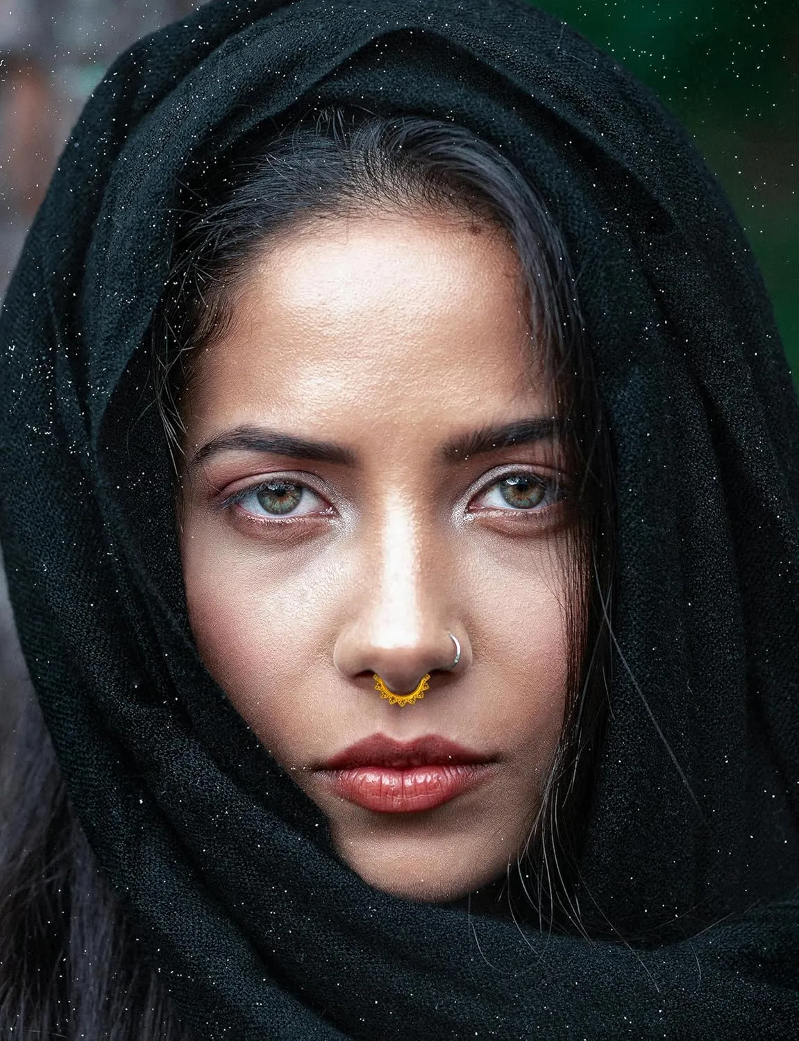 ZMANYIJEW 16G Minimalist Lines Septum Rings Stacked Gold Septum Ring Septums Clicker Nose Ring Piercing for Women Men