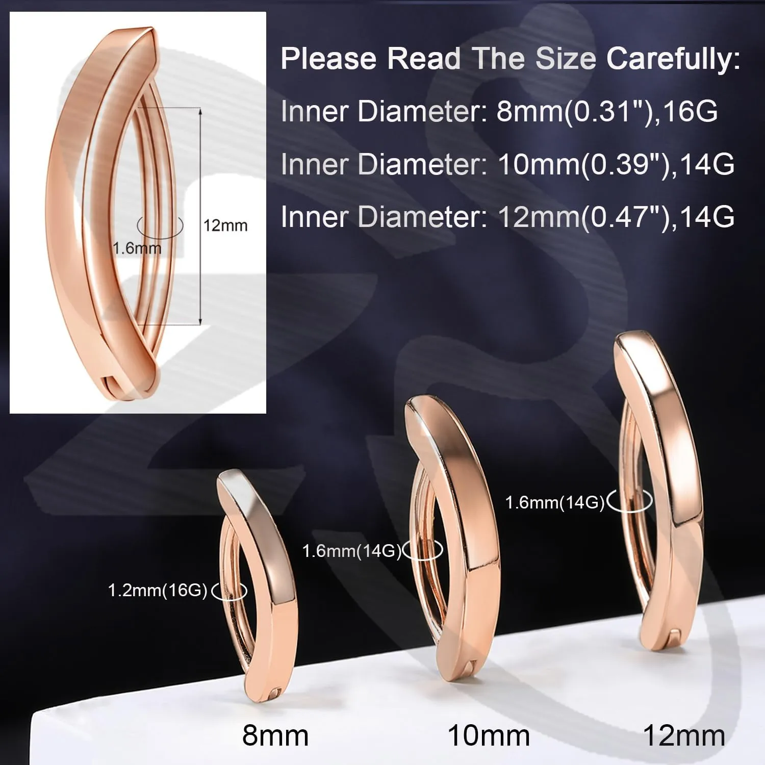 ZS 14G Clicker Belly Button Rings for Women, 925 Sterling Silver Belly Barbell Piercing Gold Reverse Curved Navel Barbell Body Jewelry